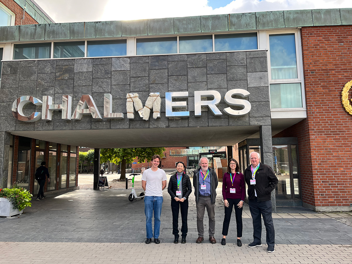 Ken Ghiggino, Trevor Smith and Yang Xu of the University of Melbourne met their fellow Exciton Science members Jessica Alves and Damon de Clercq at Chalmers University in Sweden.