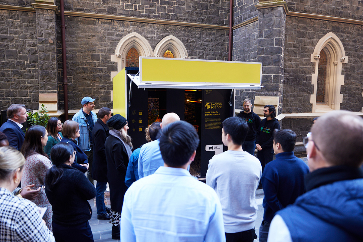 The Exciton Science booth at Melbourne Knowledge Week